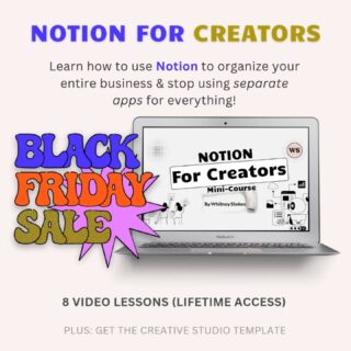 Stop juggling a million apps and start running your business from ONE place. 

When everything's scattered, nothing gets done, but when it's all organized? That's when the magic happens.

Comment "NOTION" below and I'll send you the details!